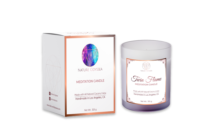 Twin Flame Meditation Candle - Coconut Wax